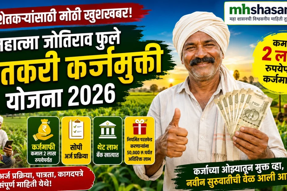 महात्मा जोतिराव फुले शेतकरी कर्जमुक्ती योजना 2026