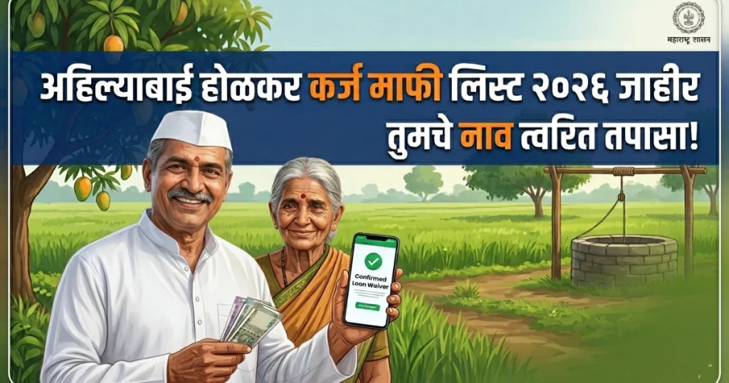 अहिल्याबाई होळकर कर्ज माफी लिस्ट २०२६: Ahilyabai Holkar Karj mafi List 2026 तपासण्याची पद्धत आणि संपूर्ण माहिती
